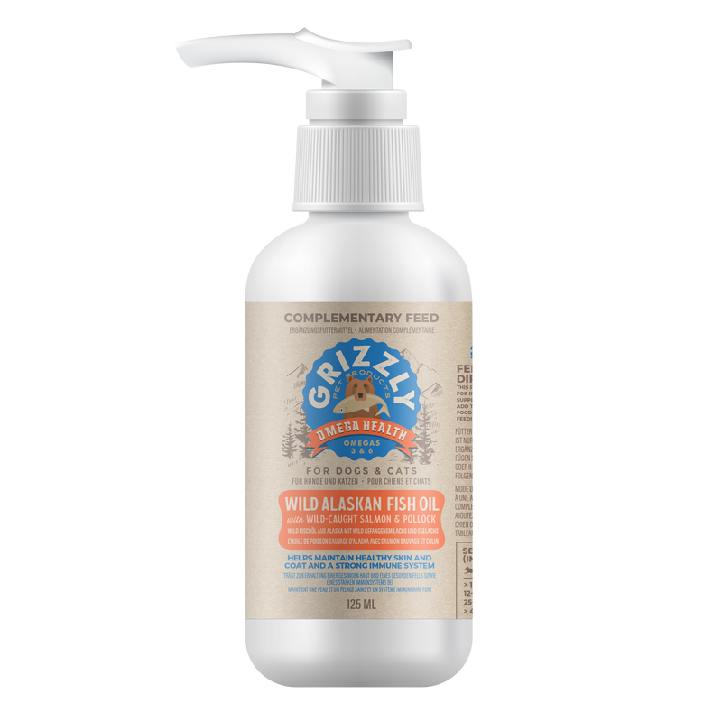 GRIZZLY complementary feed WILD ALASKAN FISH OIL 125ml