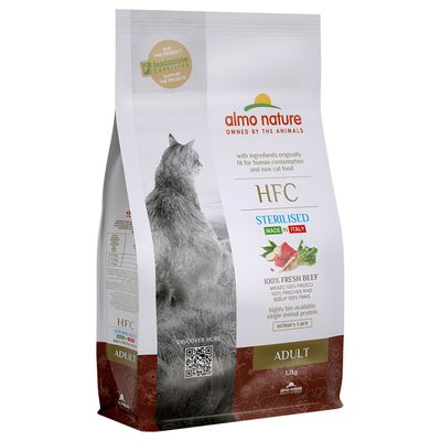 Almo Nature HFC Adult Sterilised manzo fresco crocchette per gatti 1.2kg