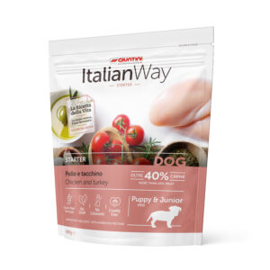 Giuntini Italian Way Crocchette per Cani Starter - Junior mini Pollo e Tacchino. Grain Free 1,5kg