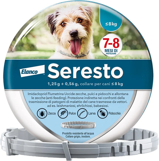 Seresto Collare Antiparassitario Cani fino 8kg PROMO 2 Collari