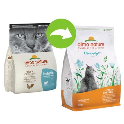 Almo Nature Holistic Urinary con pollo fresco crocchette gatto 2 kg