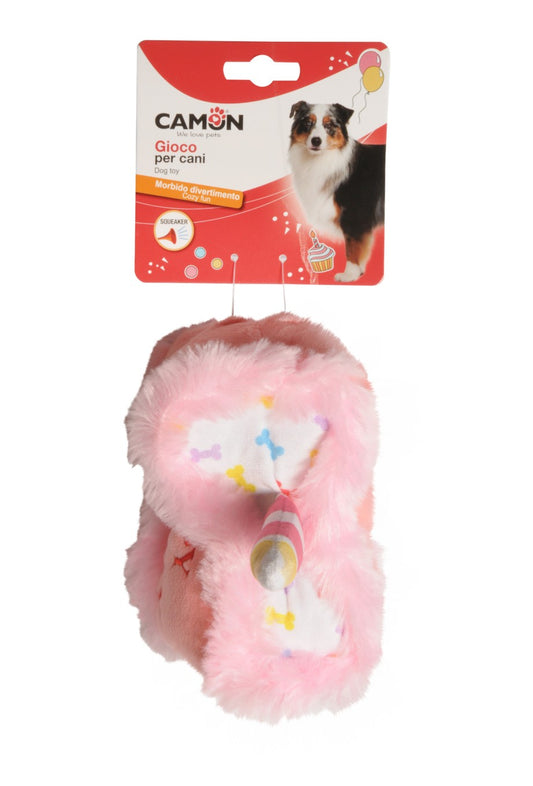 Camon Gioco Torta di Compleanno in Peluche con Candelina 16cm