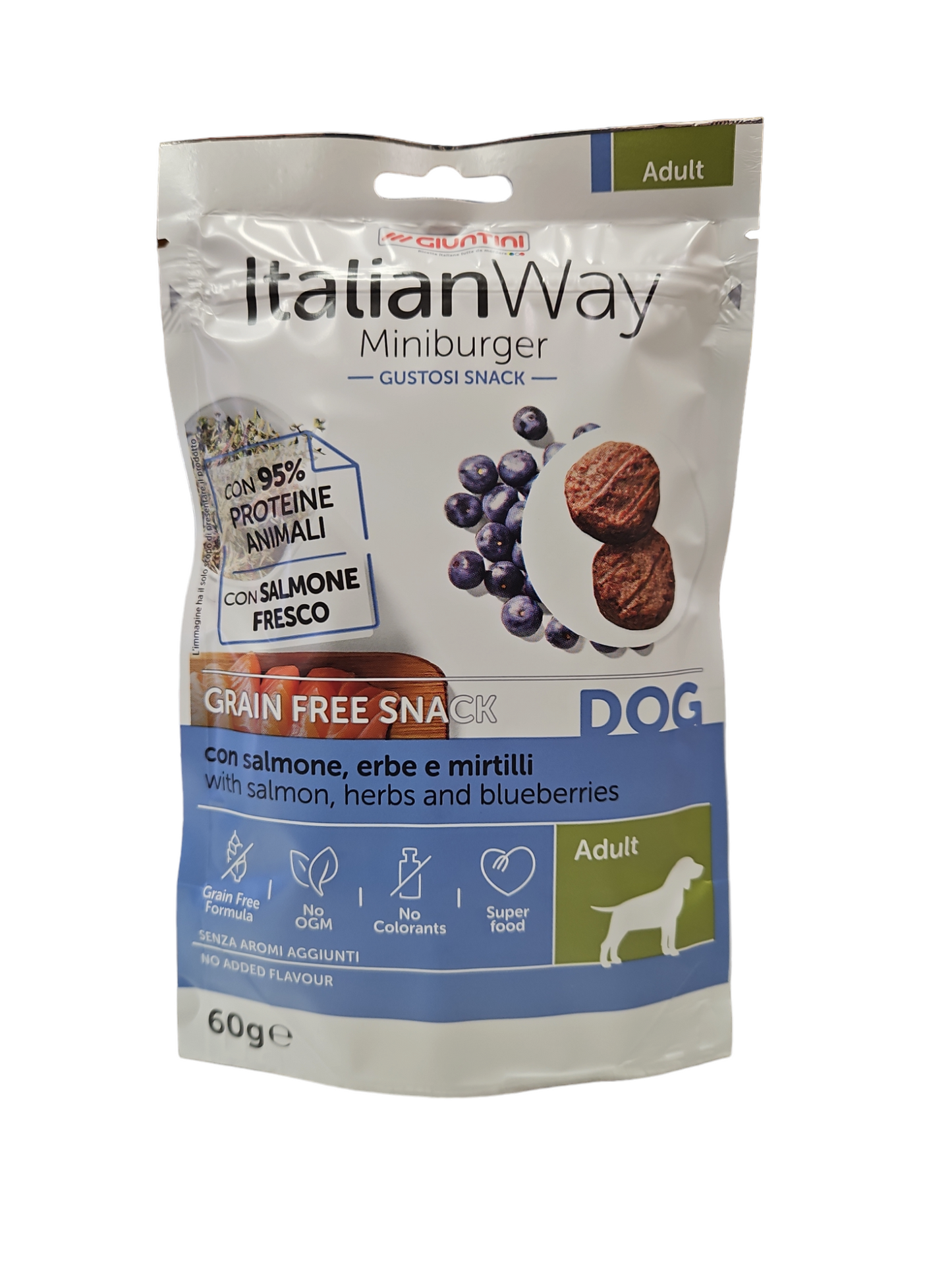 Italian Way Grain Free Snack per Cani MiniBurger 60g