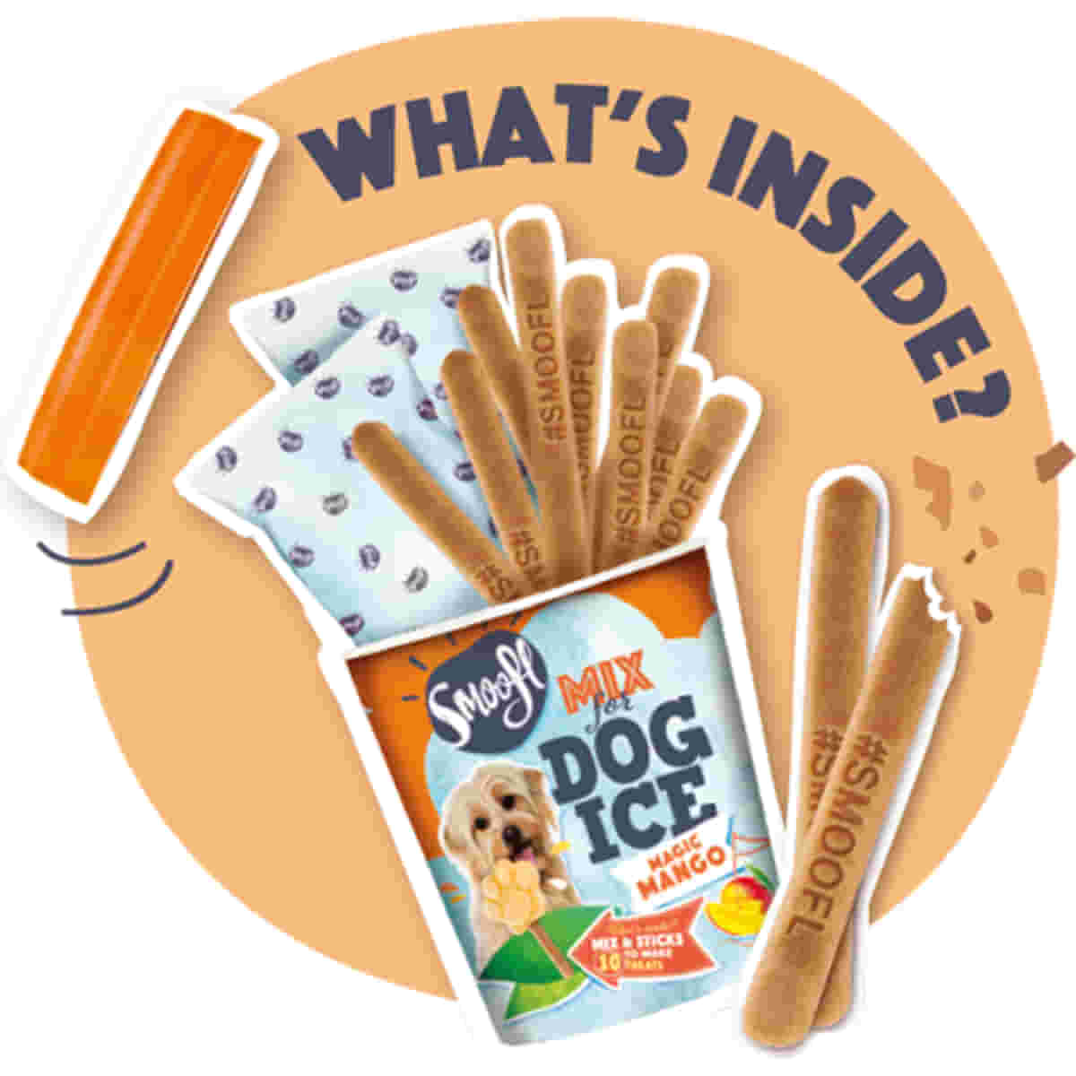 SMOOFL gelato per cani. Puppy e adult