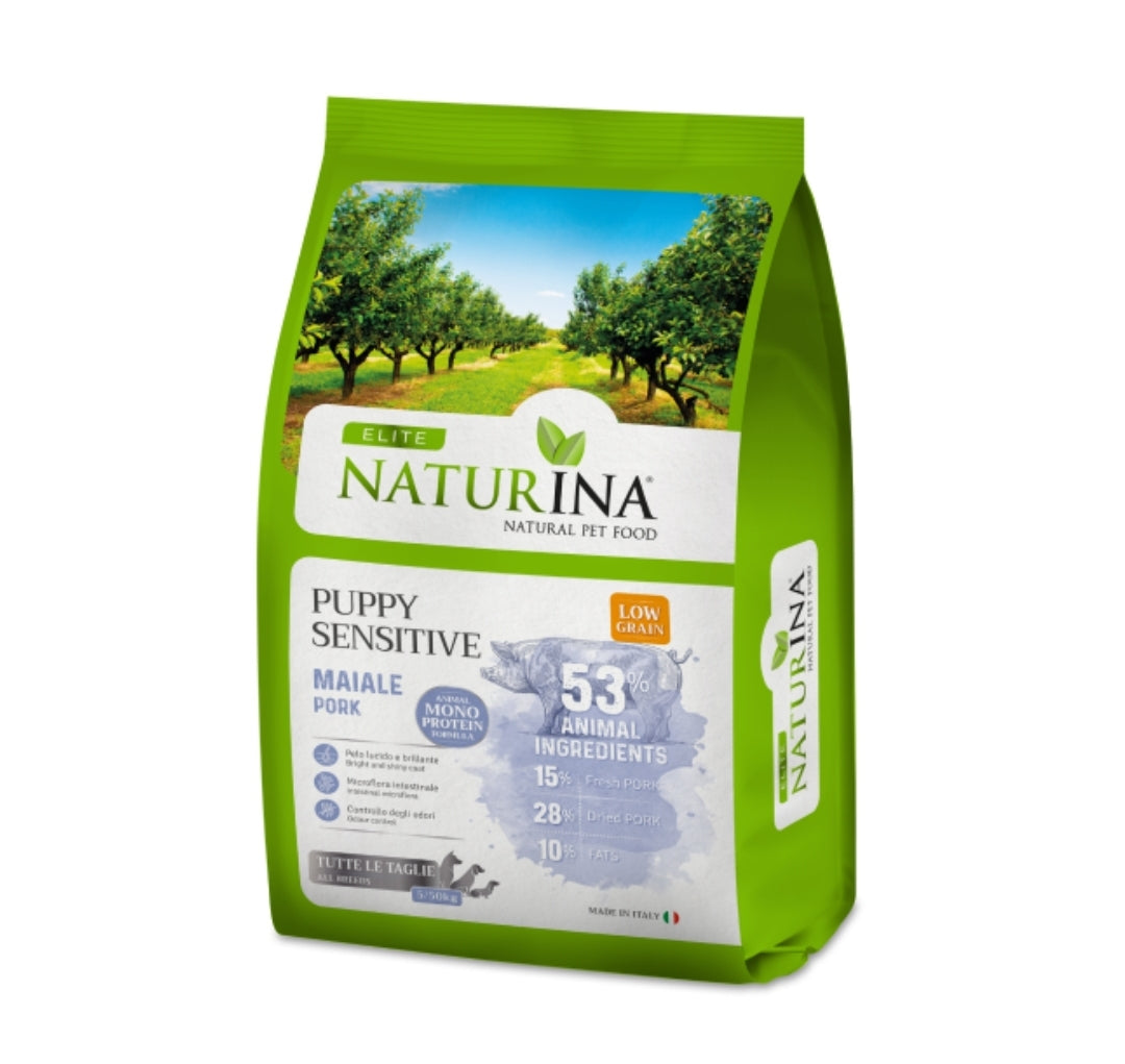Naturina Èlite Puppy Sensitive Maiale 2kg