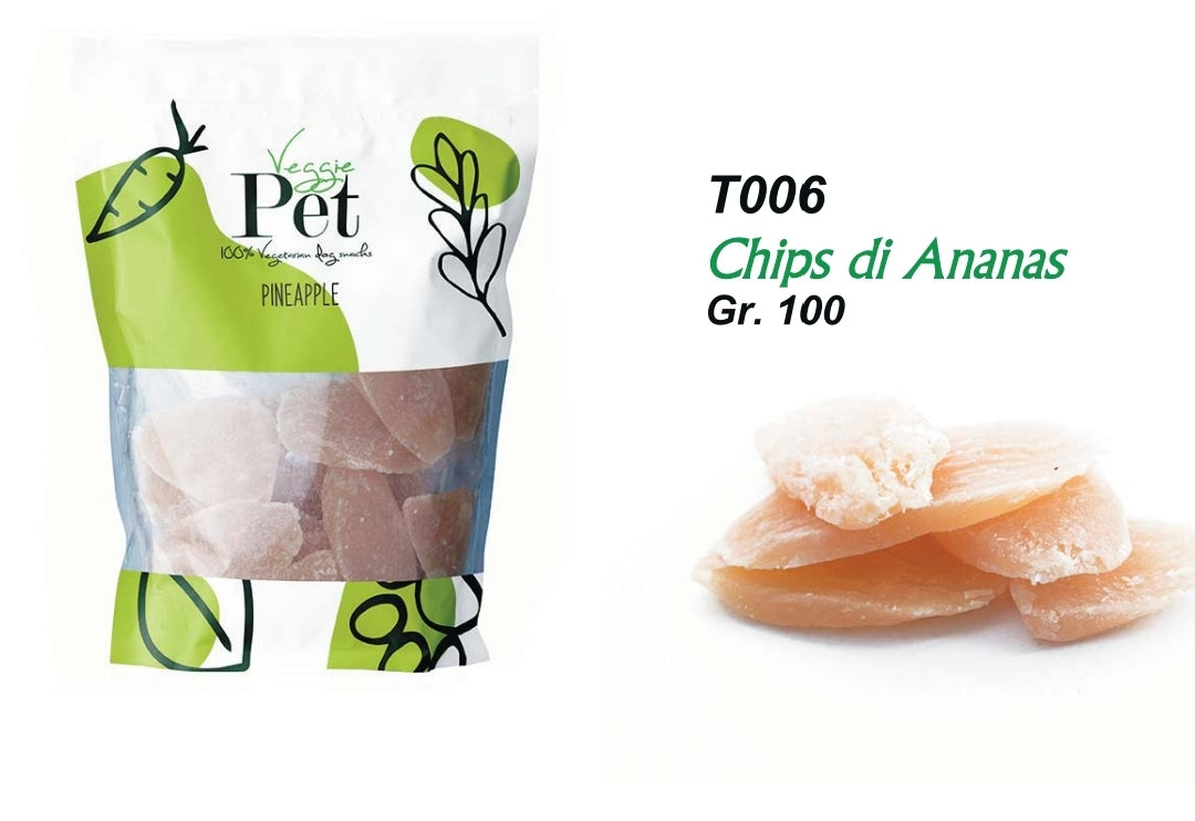 Veggie snack 100% chips di ANANAS 100g