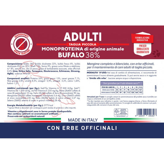 Vet Line Adulti Taglia Piccola Bufalo Crocchette Cane 3 kg