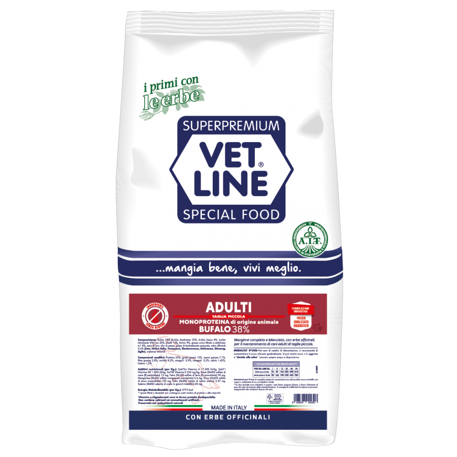 Vet Line Adulti Taglia Piccola Crocchette Cane 3 kg