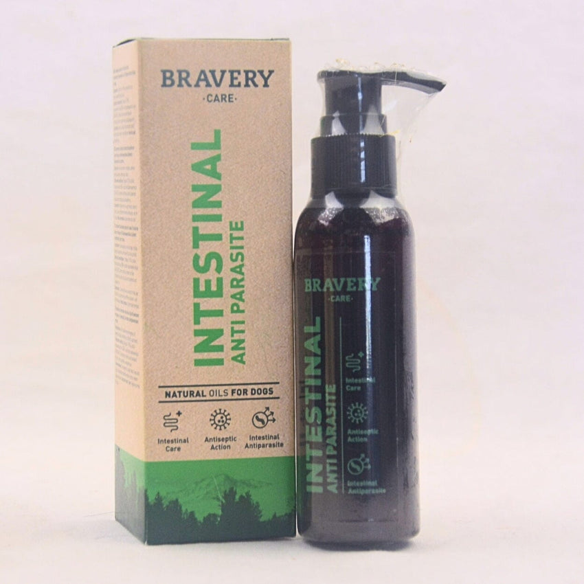 Bravery Care Olio di Salmone per Cani - Intestinal Anti Parasite 500ml