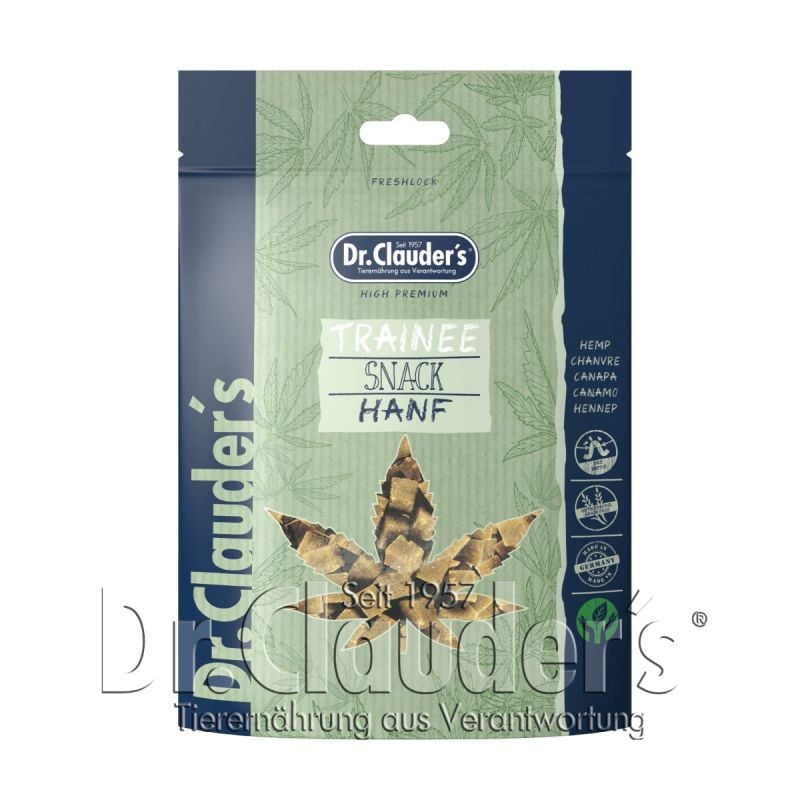 Dr. Clauder's Trainee Snack per Cani Farina di Canapa 100% vegetal 80g