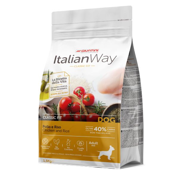Italian Way Crocchette Cane Adult Mini Pollo e Riso 1,5kg