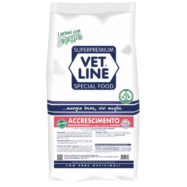 Vet Line Accrescimento Bufalo 12,5kg