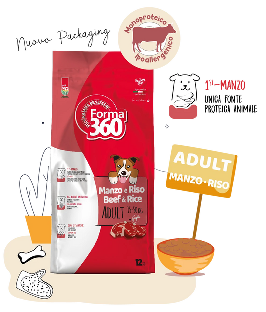 Forma360 Croccantini per Cani Medium Adult 2x12kg