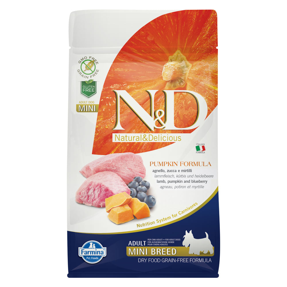 N&D Pumpkin Adult Mini Zucca e Agnello 800g