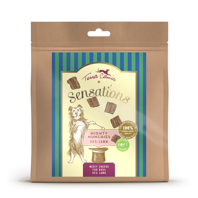 Terra Canis Sensations Mighty Munchies 90g Snack per Cani