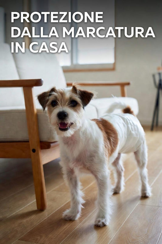 Fascia Igienica per Cani Maschi - Formato Risparmio 60 Pannolini Usa e Getta - 40/60cm
