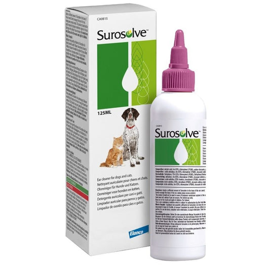 Surosolve Detergente Auricolare Cane e Gatto 125ml 2 PACK