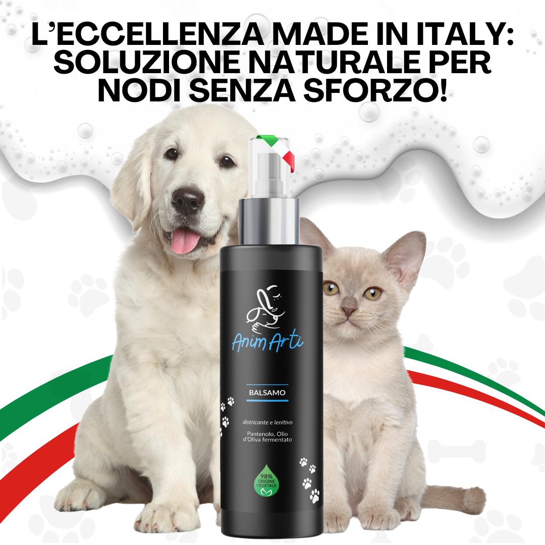AnimArtì Balsamo Spray Districante e Lenitivo per Cani e Gatti - 98% Origine Vegetale 200ml