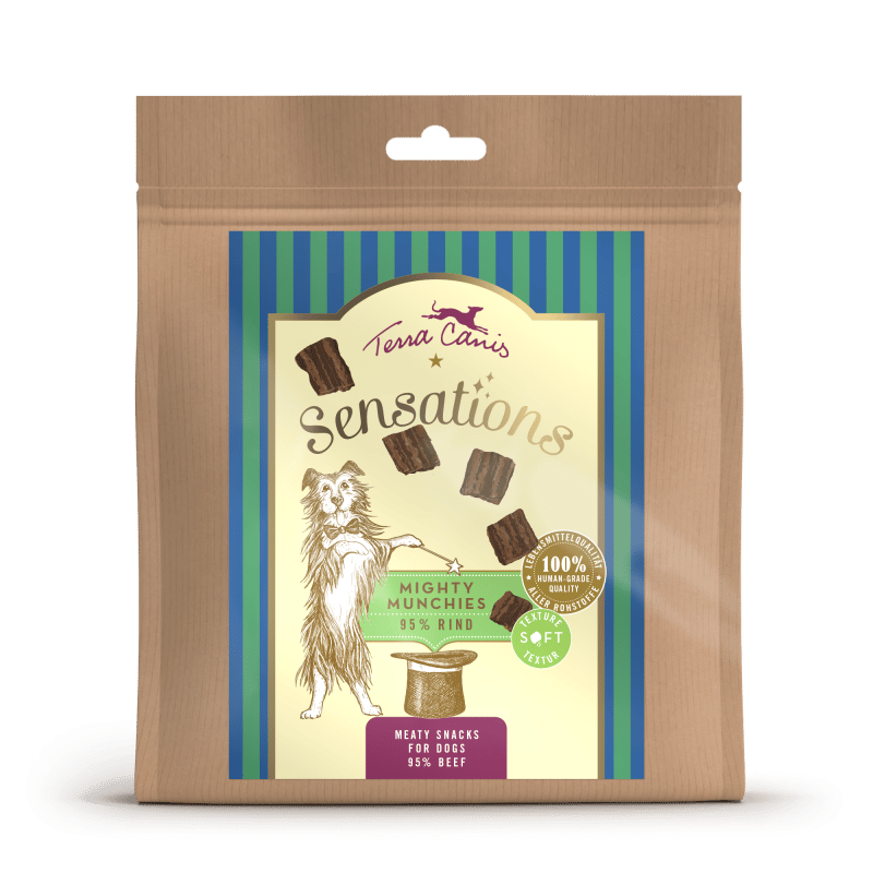 Terra Canis Sensations Mighty Munchies 90g Snack per Cani