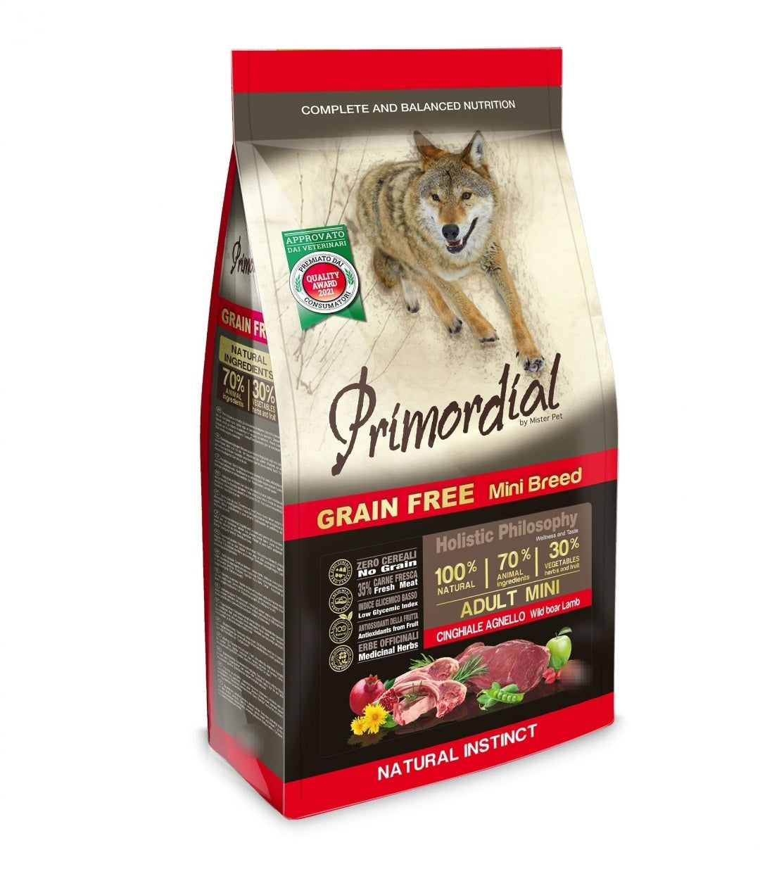 Primordial Mini Breed Adult Cinghiale e Agnello 2 PACK x 6 kg