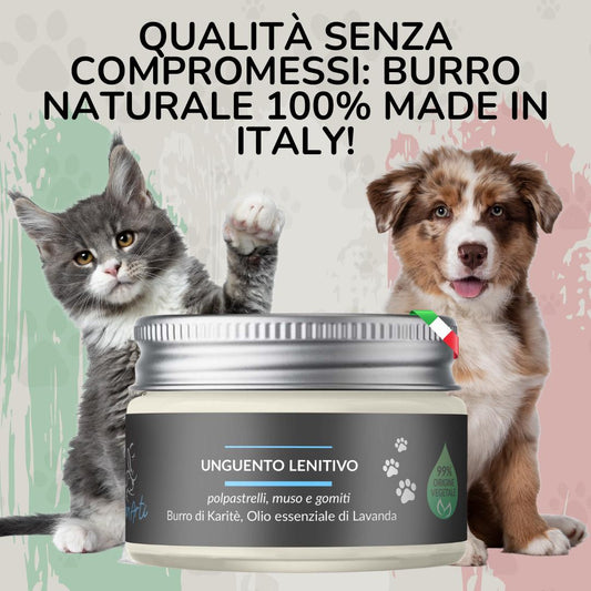 AnimArtì Unguento Lenitivo per Polpastrelli Naso e Gomiti - 99% Origine Vegetale