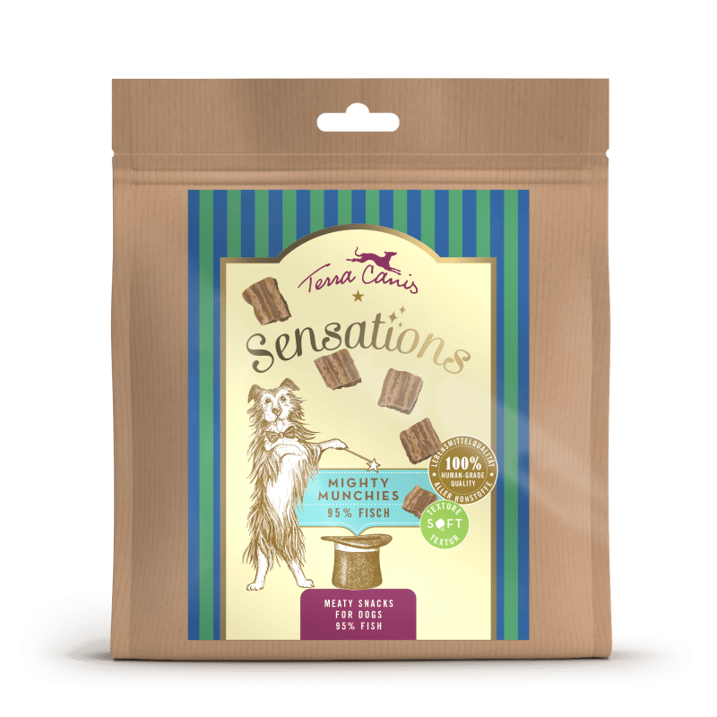 Terra Canis Sensations Mighty Munchies 90g Snack per Cani