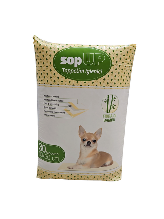 Sop Up Tappetini Igienici con Fibra di Bamboo 30pz