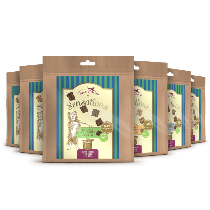 Terra Canis Sensations Mighty Munchies 90g Snack per Cani