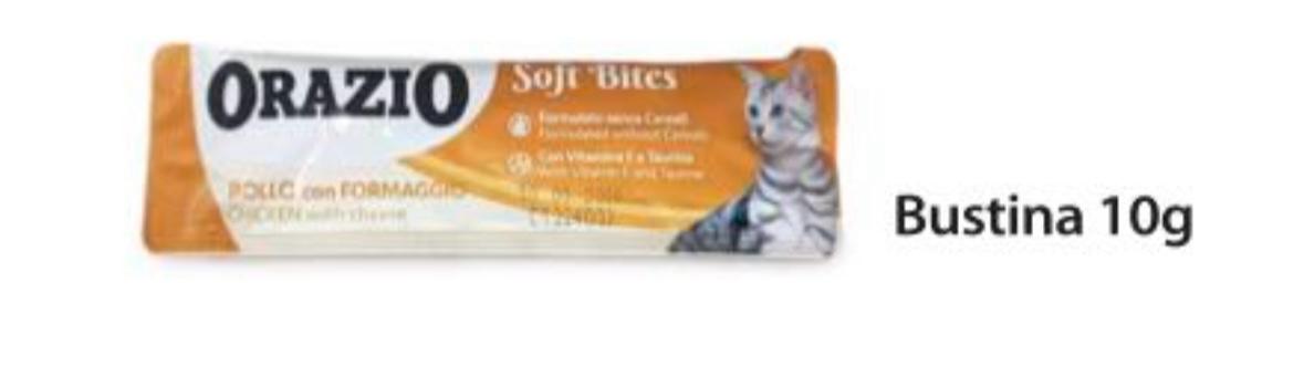 Orazio Soft Bites Morbidi Snack per Gatto 10g