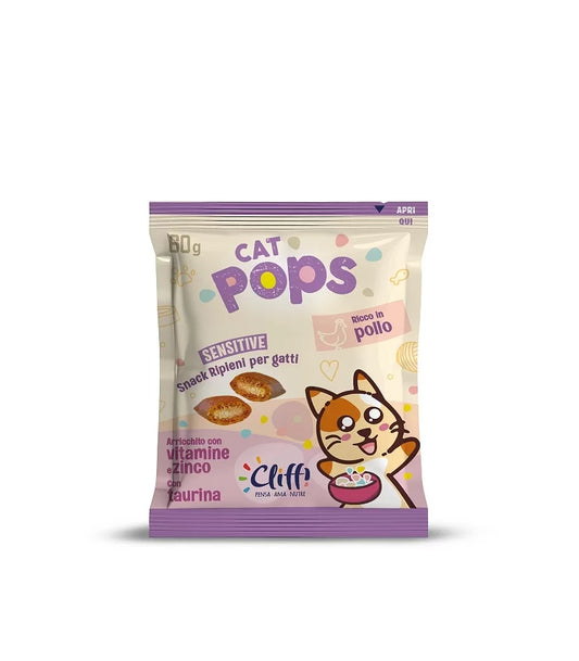 Cliffi Cat POPS - Snack per Gatti - NUOVA BUSTA 60g