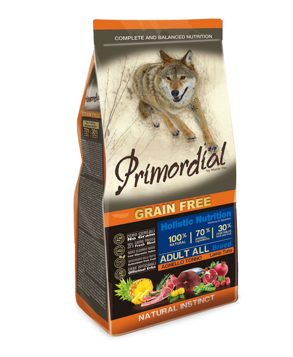 Primordial Adult All Breed Agnello & Tonno Grain Free 12kg