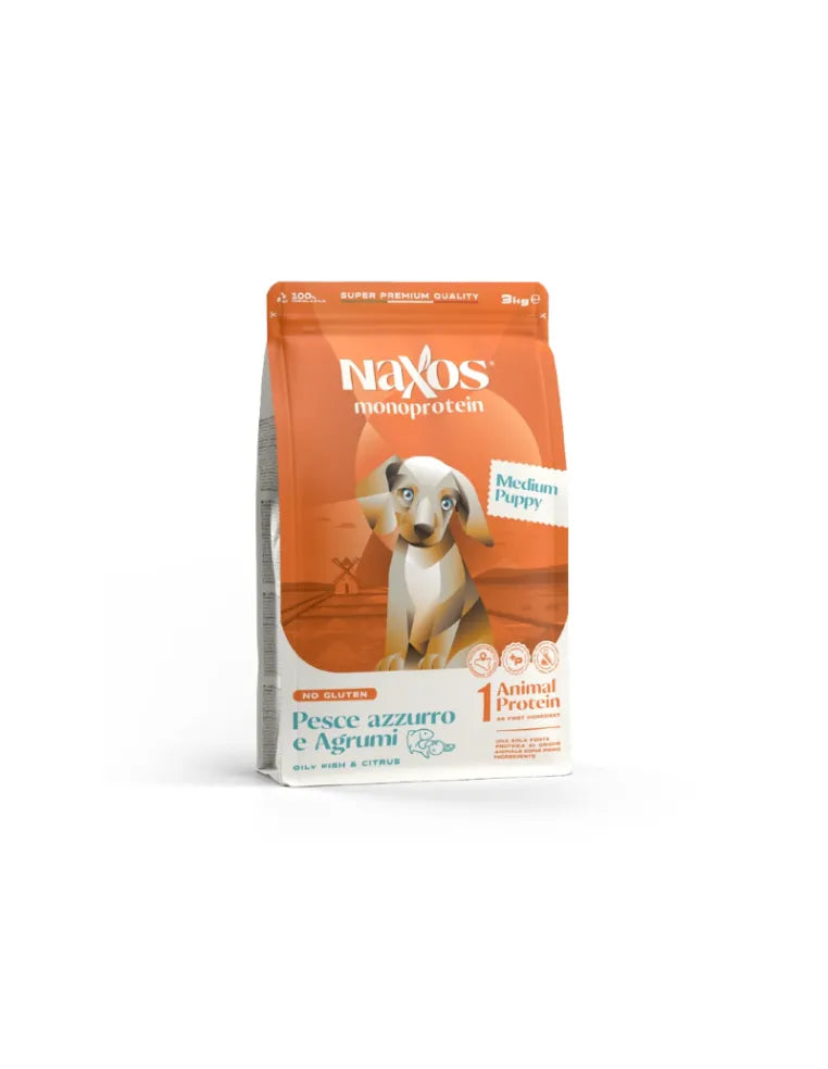 Naxos Medium Puppy Pesce 12kg