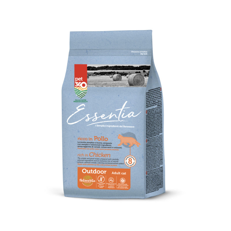 Essentia Croccantini per Gatti - Outdoor - Ricco in Pollo 300g