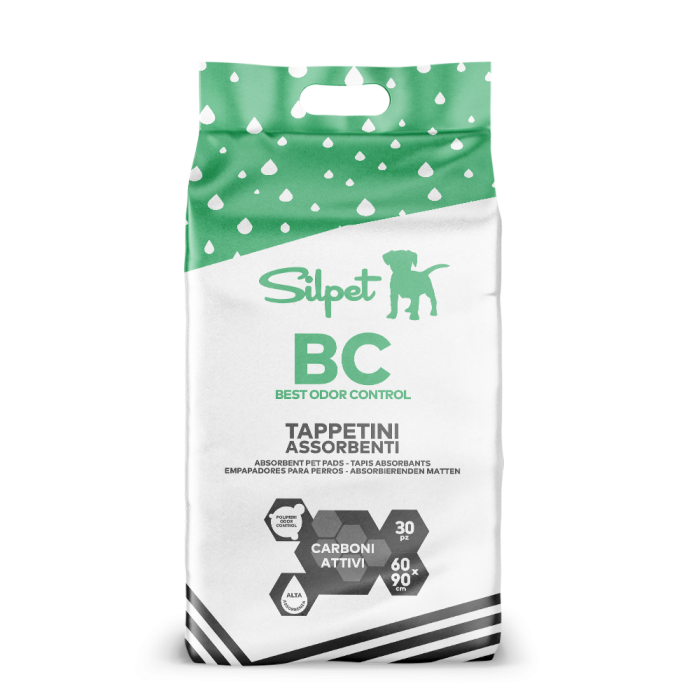 Silpet Tappetini Igienici Assorbenti - Carbone Attivo 30pz 60x90