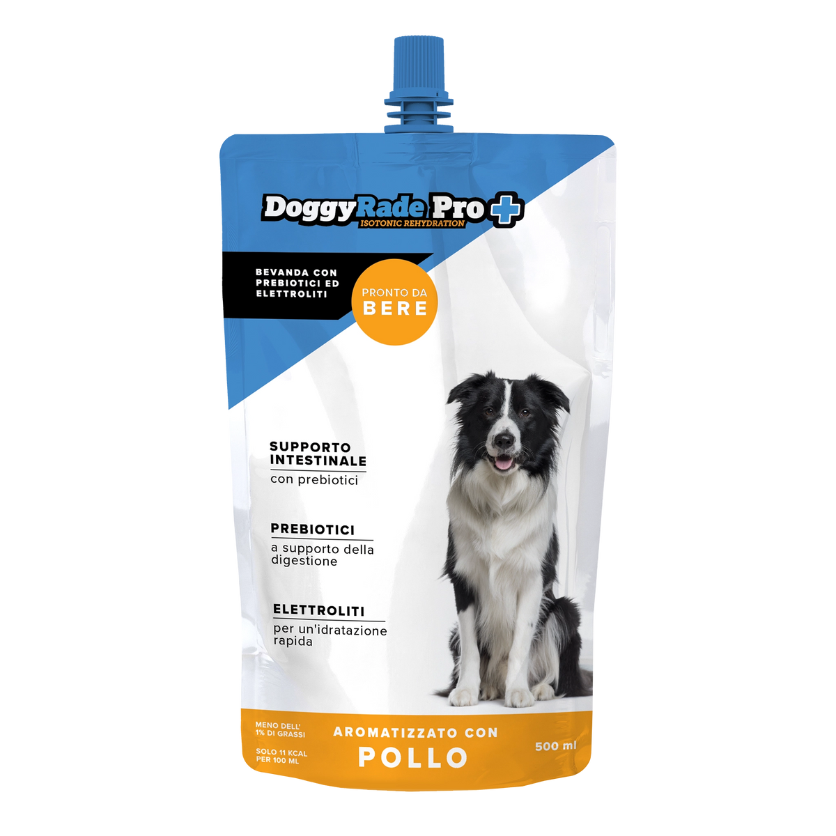 DoggyRade Pro+ Isotonic Rehydration per Cani - Bevanda con Prebiotici ed Elettroliti 500ml