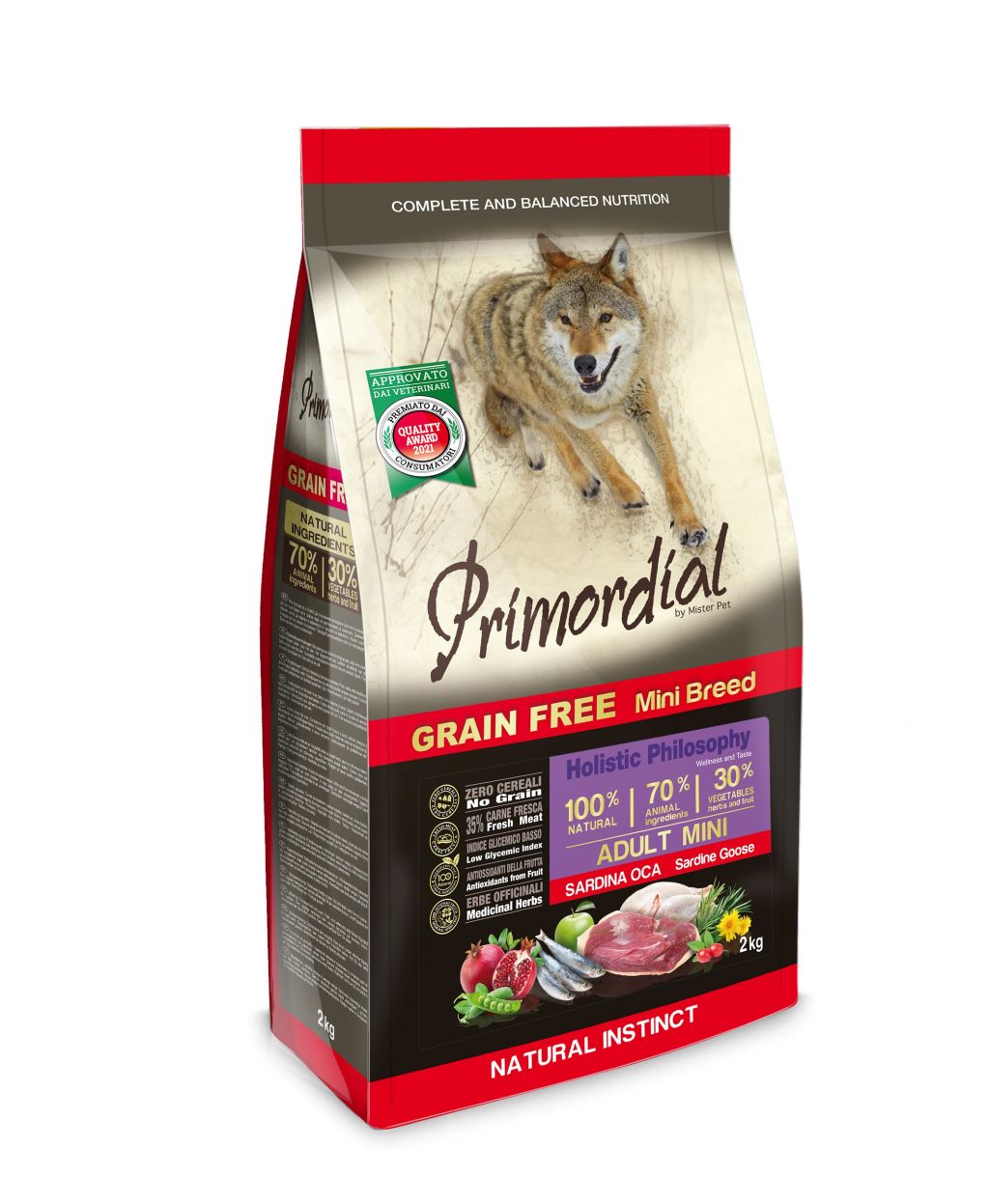 Primordial Adult Mini Sardina & Oca Grain Free 2kg