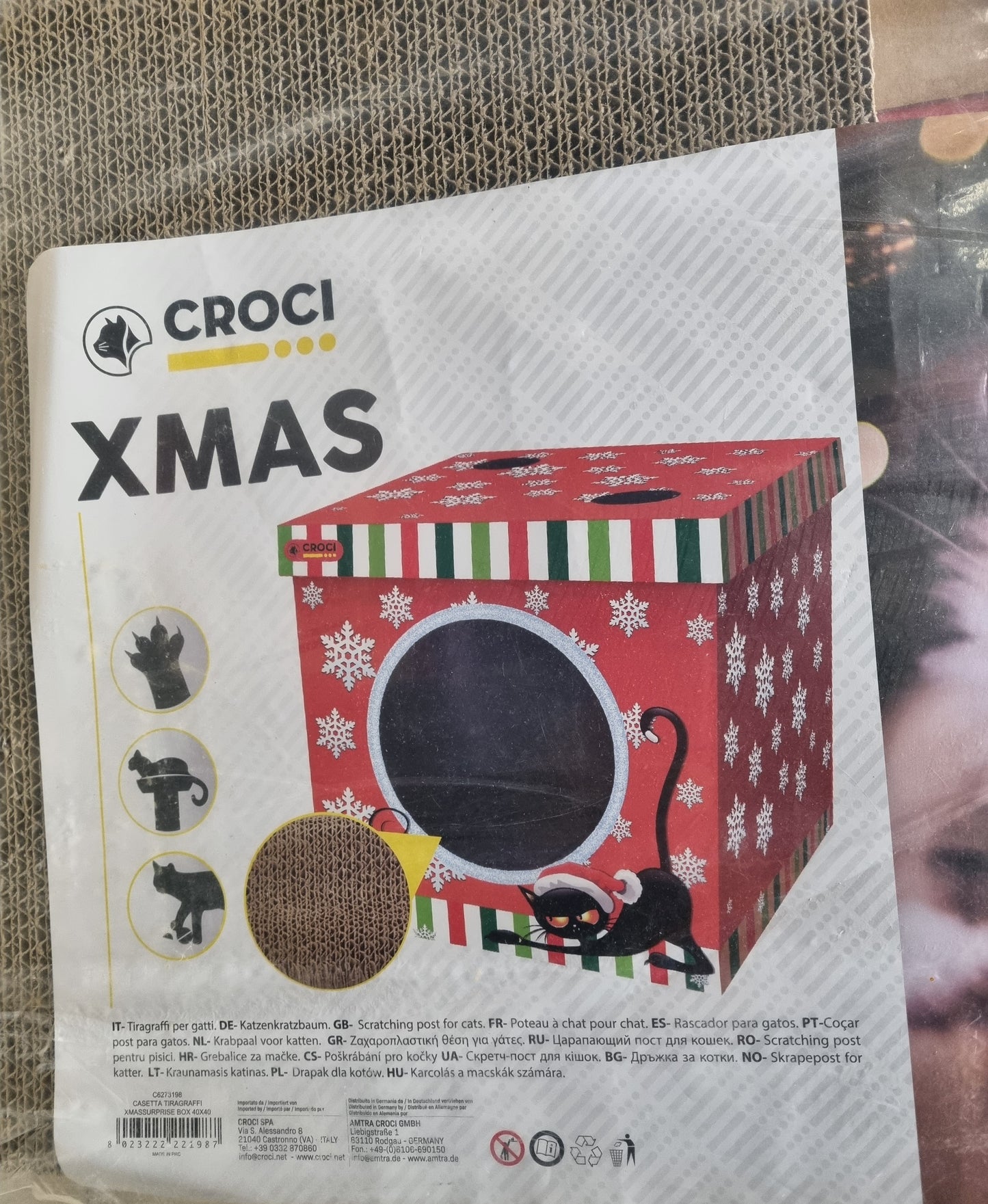 Croci XMAS Tiragraffi casetta in cartone