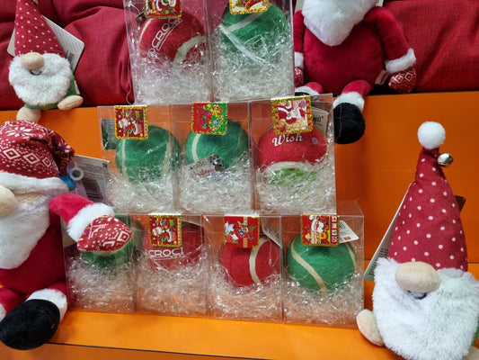 Croci Palla da Tennis in confezione natalizia