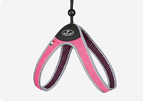 PRATIKO pettorina in rete rosa fluo