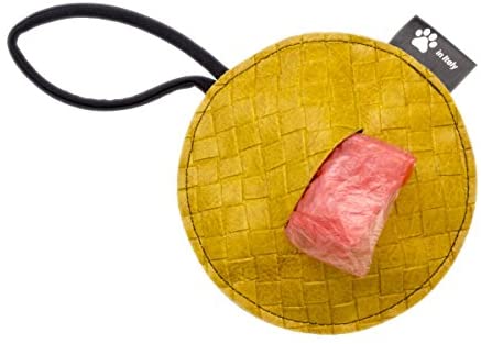 Porta sacchetti igienici in vinilpelle intrecciata