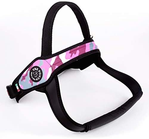 Tre Ponti pettorina per cani di grossa taglia. Mimetica Rosa mis. L