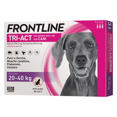 Frontline tri-act spot-on per cani 20-40kg