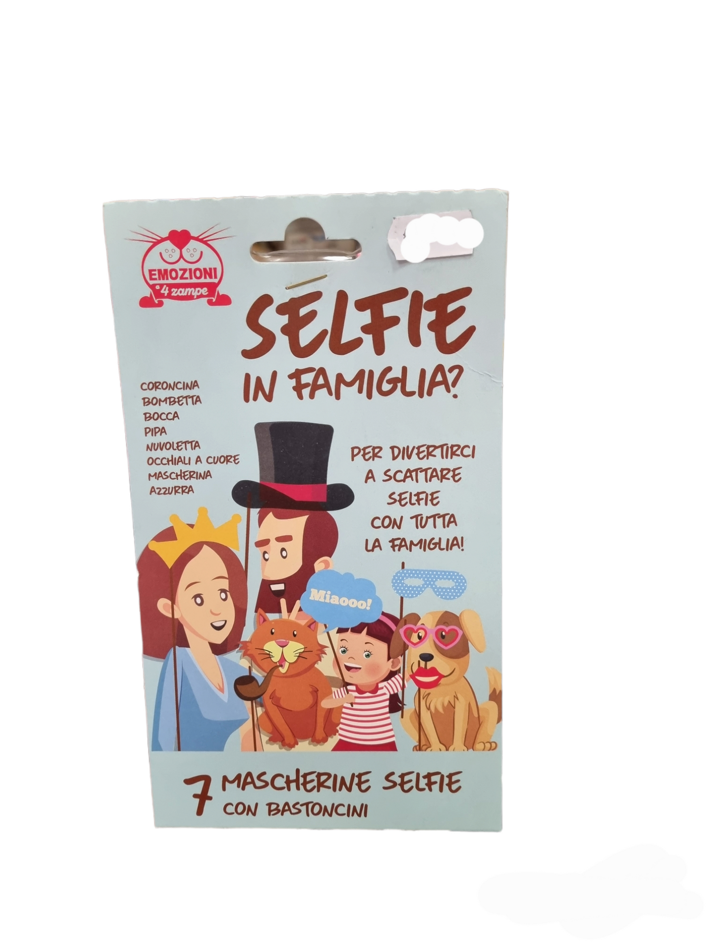 Selfie in famiglia. Kit dog party