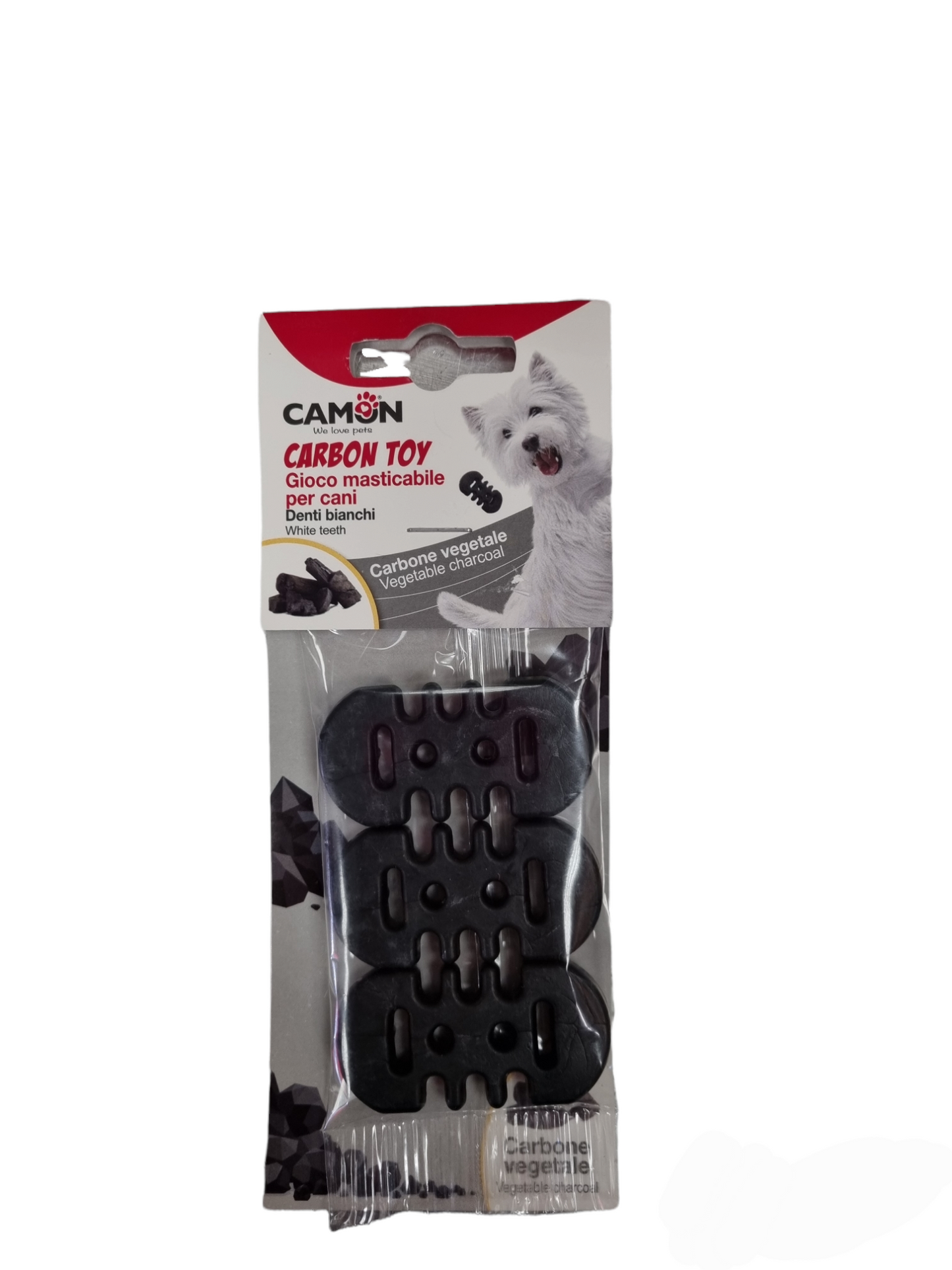 Camon gioco masticabile per cani. SNACK al carbone attivo
