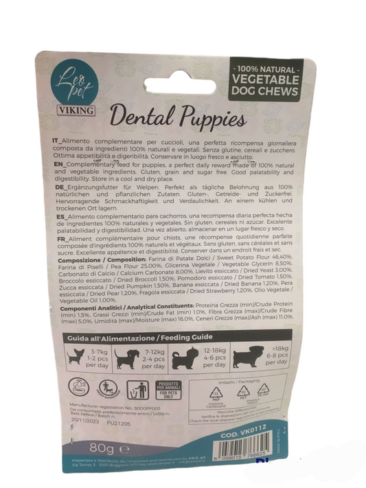 Dental puppies snack per cuccioli Leopet.