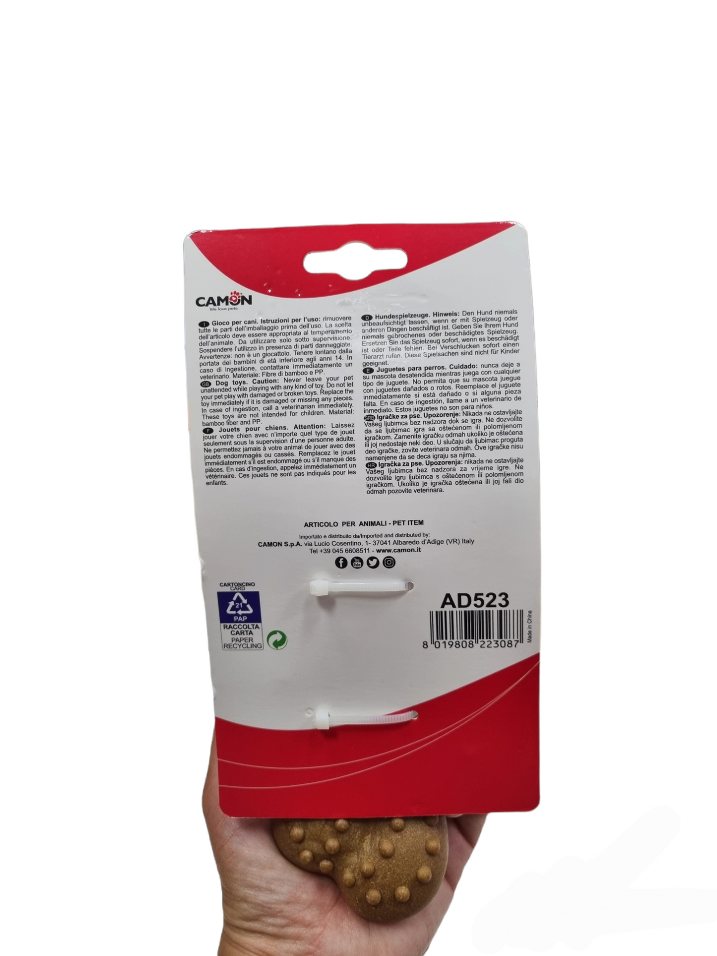 Camon gioco osso in bamboo 17 cm