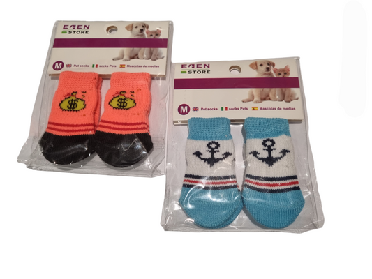 Calze antiscivolo per cani. 4 pezzi