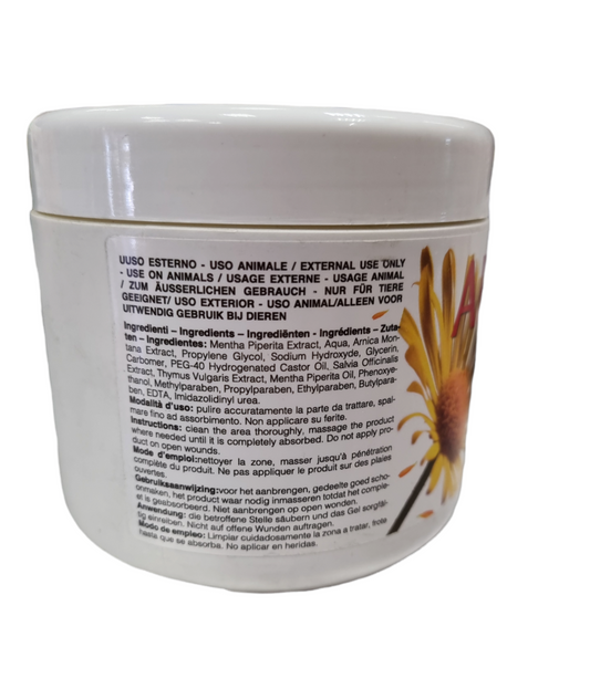 Arnica Gel 500ml. Arnica montana e olio di timo. Per cavalli.