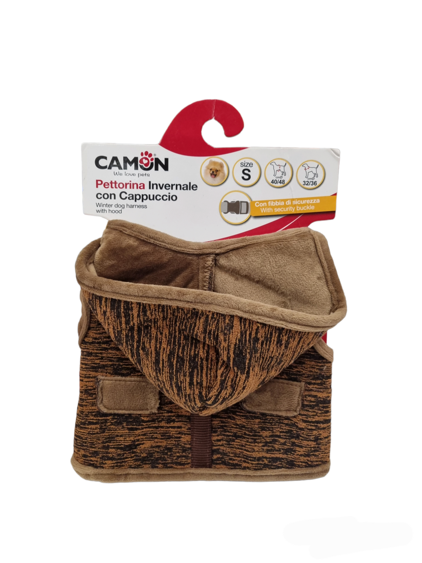 Camon PETTORINA Invernale con cappuccio. Marrone mis S