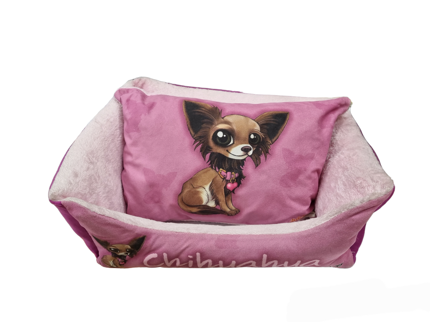 NASO NERO cuccia Chihuahua small rosa.